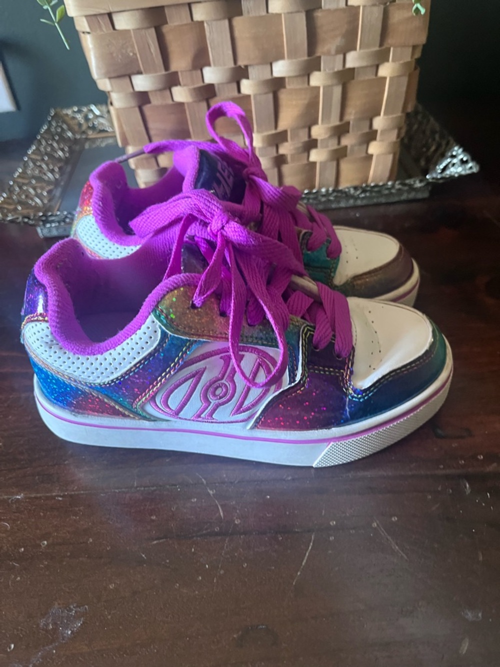 Heelys Kids Iridescent Purple Lace-Up Sneakers